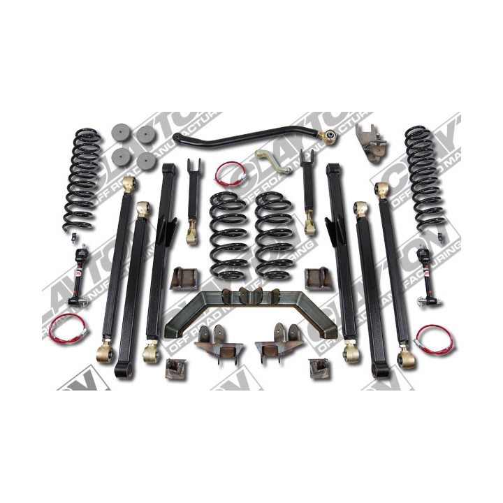 4" CLAYTON OFF ROAD Long Arm Lift Kit zawieszenie - Jeep Wrangler LJ