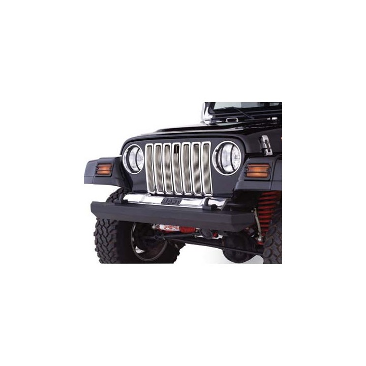 Chrome Aluminum Grill Inserts Smittybilt - Jeep Wrangler TJ