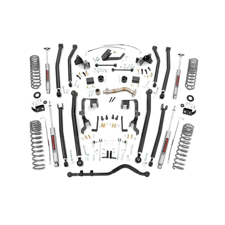 Suspension Lift 4" Long Arm Rough Country - Jeep Wrangler JK 12-18 4-Door