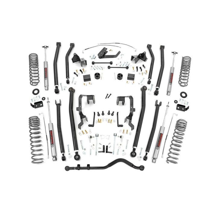 Suspension Lift 4" Long Arm Rough Country - Jeep Wrangler JK 07-11 4-Door
