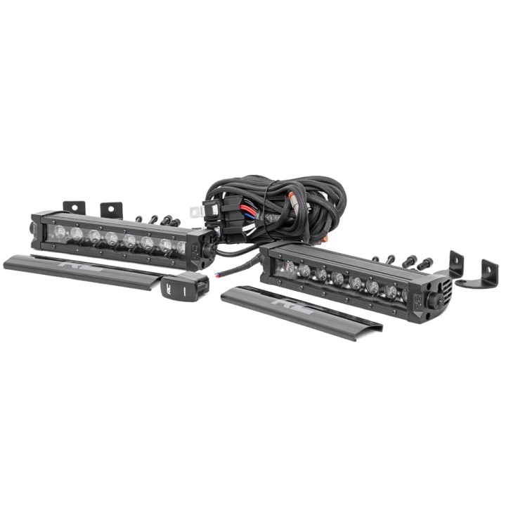 LED light bars 8" pojedyncze white DRL spot Rough Country