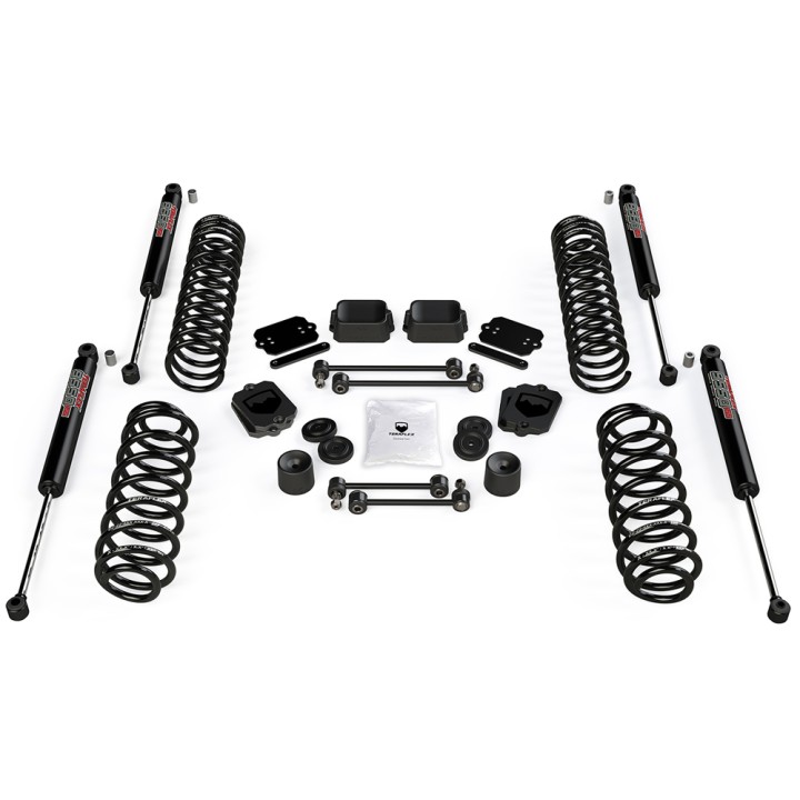 Suspension Kit with VSS 9550 Twin-Tube Lift 2.5" TeraFlex Shock Absorbers - Jeep Wrangler JL 2 Door