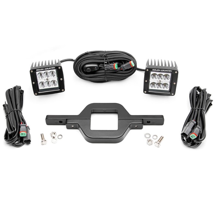 LED Chrome Series Light Mount for Rough Country Tow Hitch