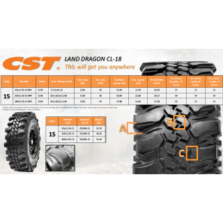 OPONA CST 36X12.50-16 CL18 6PR 4X4