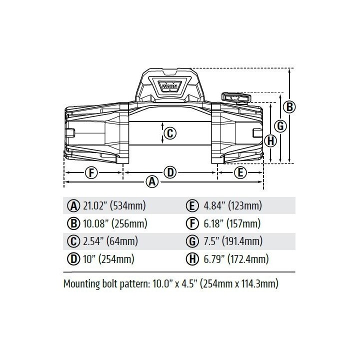 Warn VR EVO 12-s 5443kg IP68 wyciągarka elektryczna