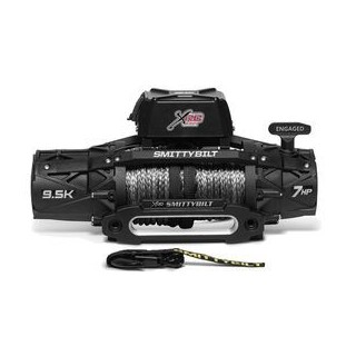 Winch with synthetic rope and remote 9500 lbs XRC GEN3