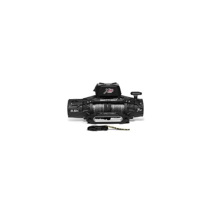 Winch with synthetic rope and remote 9500 lbs XRC GEN3