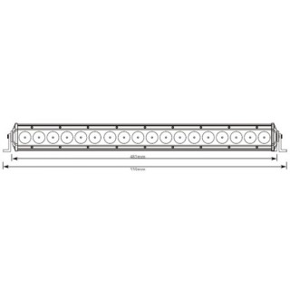 Panel LED Slim 90W 18x5W 510x50mm
