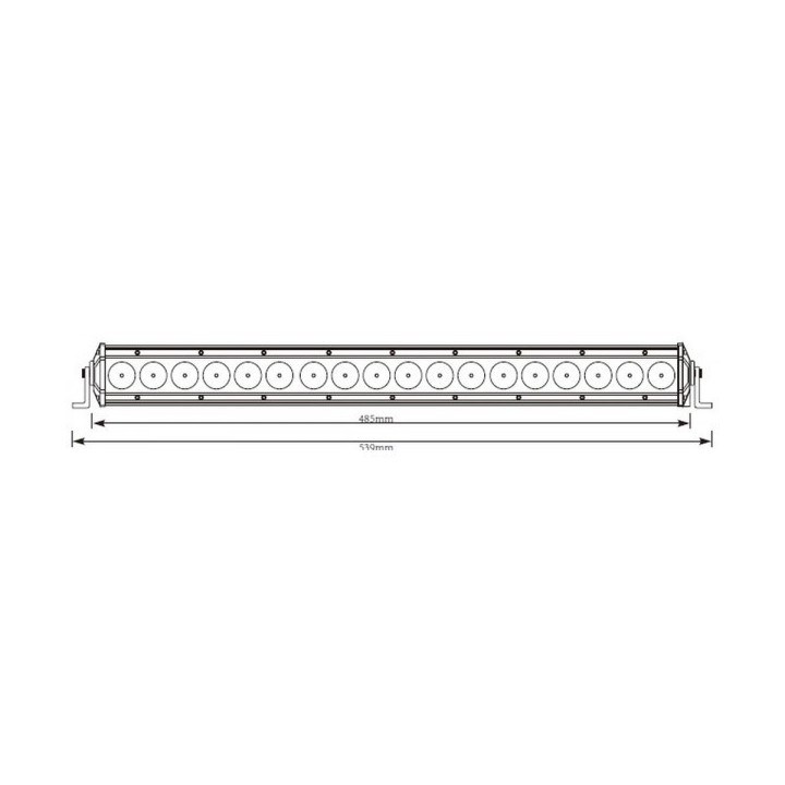 Panel LED Slim 90W 18x5W 510x50mm
