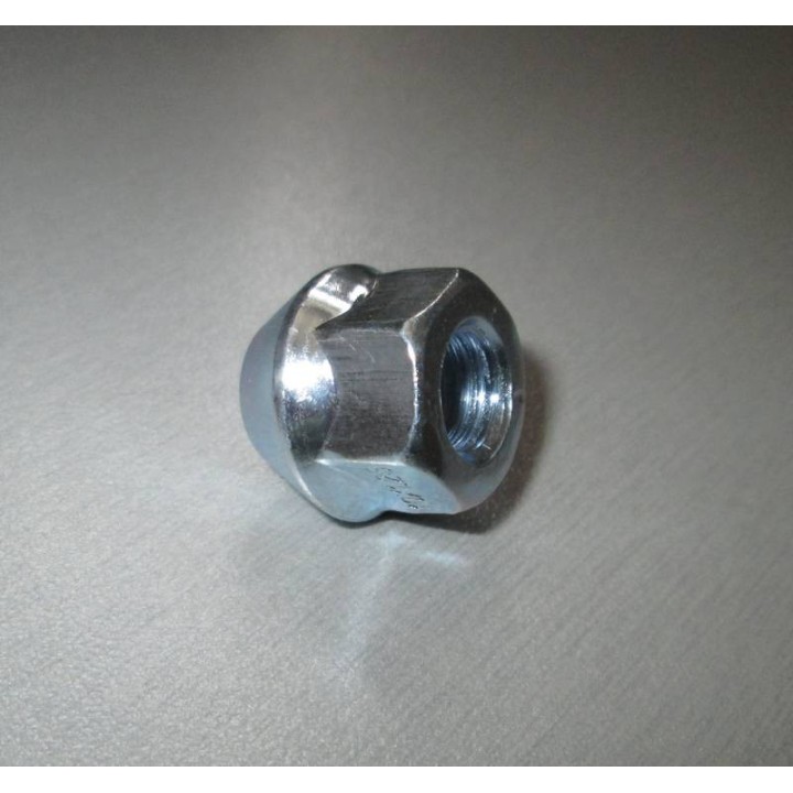 Conical pass-through nut for spacers and aluminum rims M12x1.25