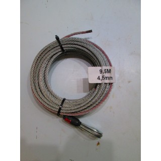 Steel Cable for Winch 4.5mm 9.5m