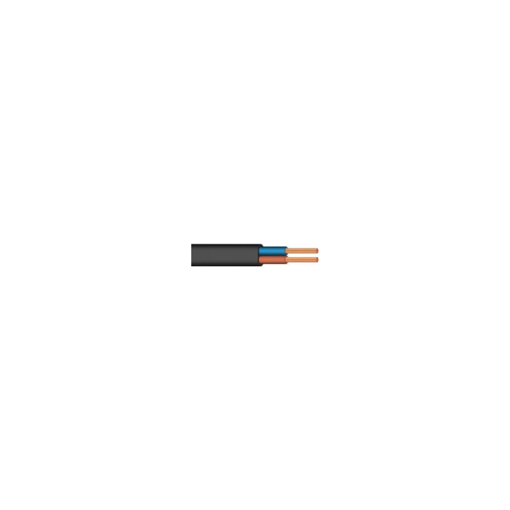 Przewód 2x1mm2 czarny 300V klasa: 5 1 metr