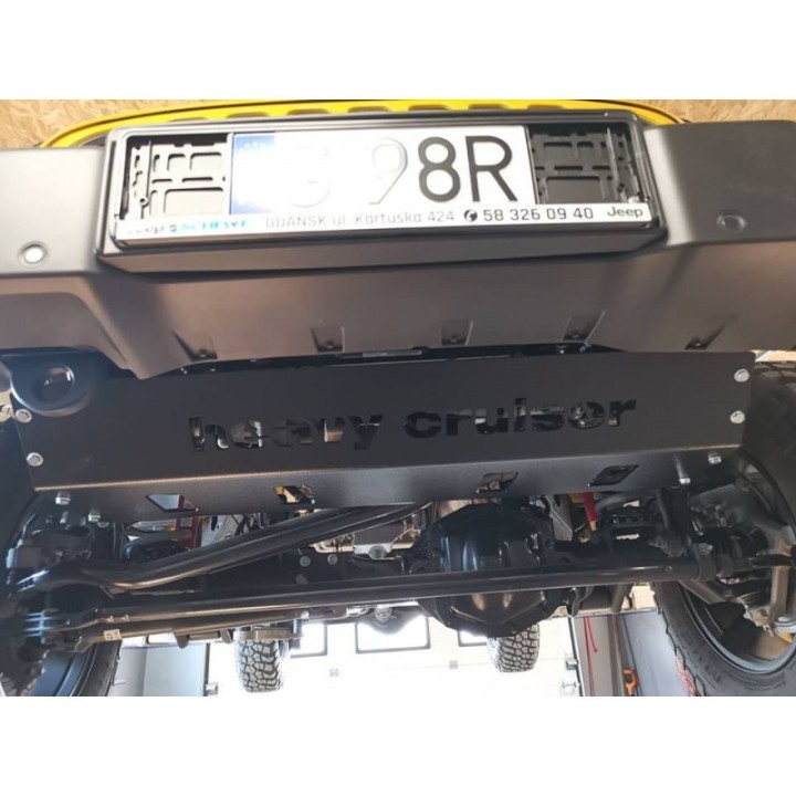 Osłona chłodnic i stabilizatora STANDARD Jeep Wrangler JL 2018- aluminiowa