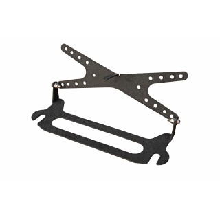 Swing-away License Plate Holder for Winch Fairlead Sliding Guide
