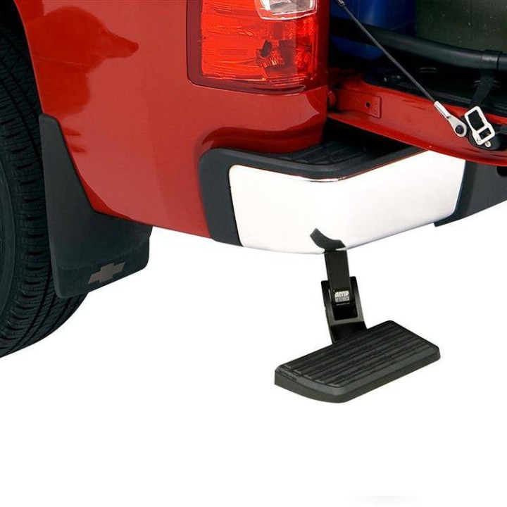 Tylny wysuwany stopień (podwójny wydech) AMP Research - Dodge RAM 1500 09-18