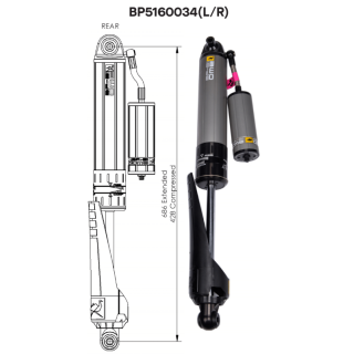 LEWY TYLNY AMORTYZATOR OME BP-51 - JEEP WRANGLER JL