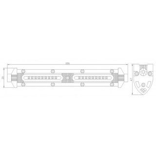 Led Spot 184x30x47mm 18x1,5W