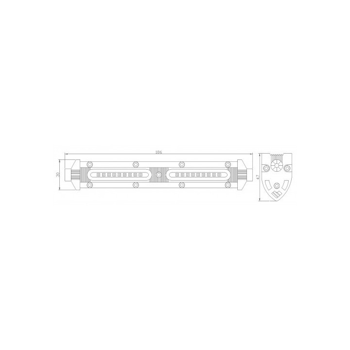 Led Spot 184x30x47mm 18x1,5W