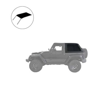 Dach miękki bezstelażowy typu Cargo ze ścianką WRangler JL