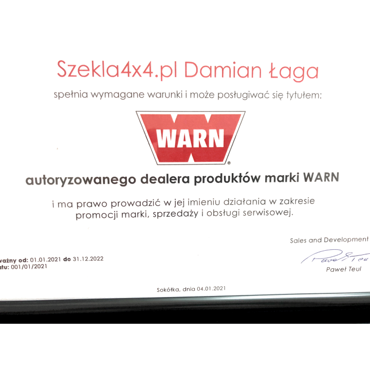 Warn Epic hak 92091 18000 lbs 8165kg