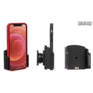 Uchwyt uniwersalny regulowany do telefonu bez futerału oraz w futerale lub etui o wymiarach: 70-83 mm (szer.), 2-10 mm (grubość)