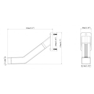 Lampa robocza LED narożna Lewa L0158L