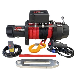 Wyciągarka XTR 17000 lbs [7718 kg] 24V SYNTETYK 32m