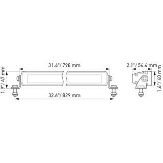 Lampa LED Hella Black Magic 32" Spot