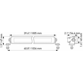 Lampa LED Hella Black Magic 40" Spot 1FJ 358 176-321