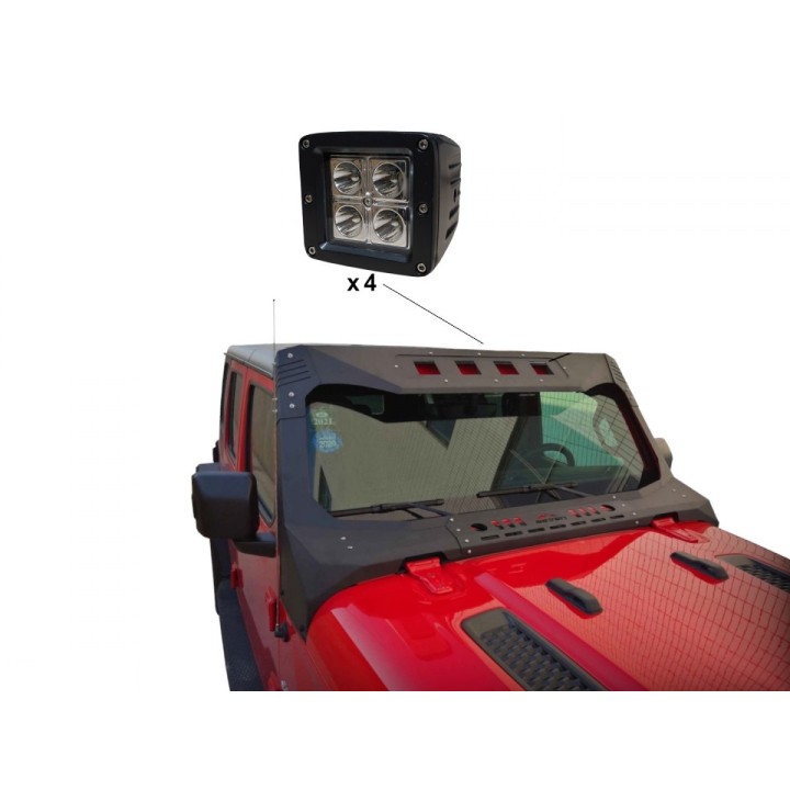 Pancerz szyby czołowej Jeep Wrangler JL