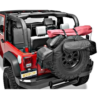 Bestop 54133-35 RoughRider Black Diamond Spare Tire Organizer for 30" - 33" Diameter Tire