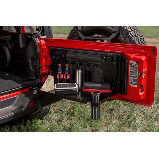 Stolik na tylne drzwi aluminiowy / klapę Wrangler JL od RIVAL