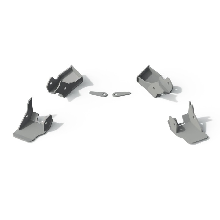 RIVAL Skidplate front and rear lower control arm skids Jeep Wrangler JL