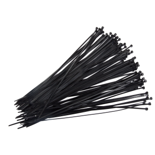 OPASKI ZACISKOWE (CZARNE) 2.5MM*200MM SZT.100