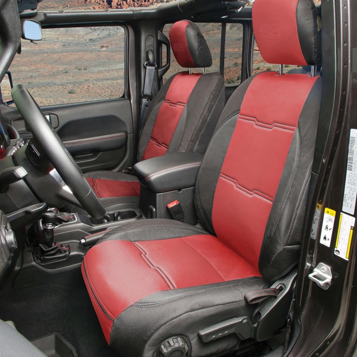 Komplet pokrowców na fotele neoprene black/tan Smittybilt GEN2