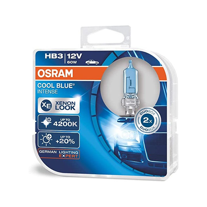 Osram 64193CBI-HCB H4 Cool Blue Intense DUO
