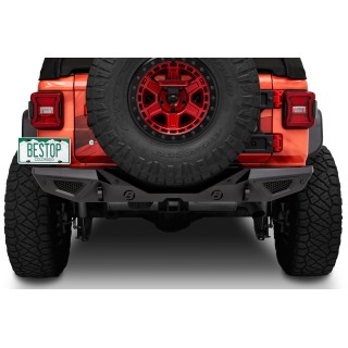 Bestop 4496101 HighRock 4x4 Granite Series Rear Bumper for 18-22 Jeep Wrangler JL