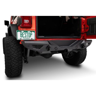 Bestop 4496101 HighRock 4x4 Granite Series Rear Bumper for 18-22 Jeep Wrangler JL