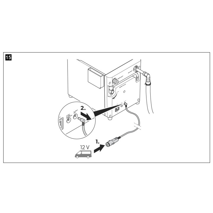 Kampa Geyser Gas powered hot water system