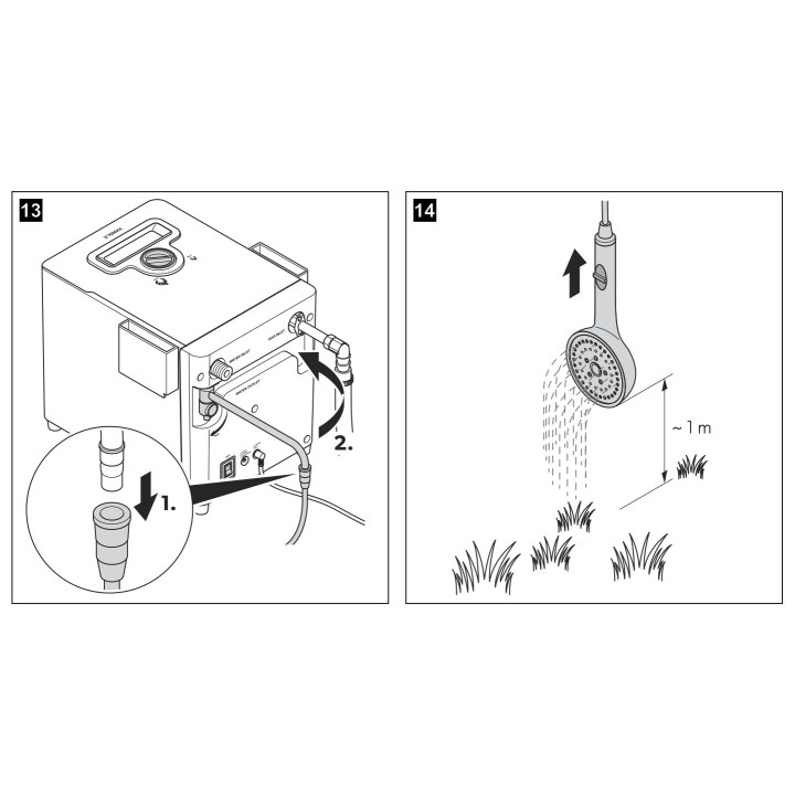 Kampa Geyser Gas powered hot water system