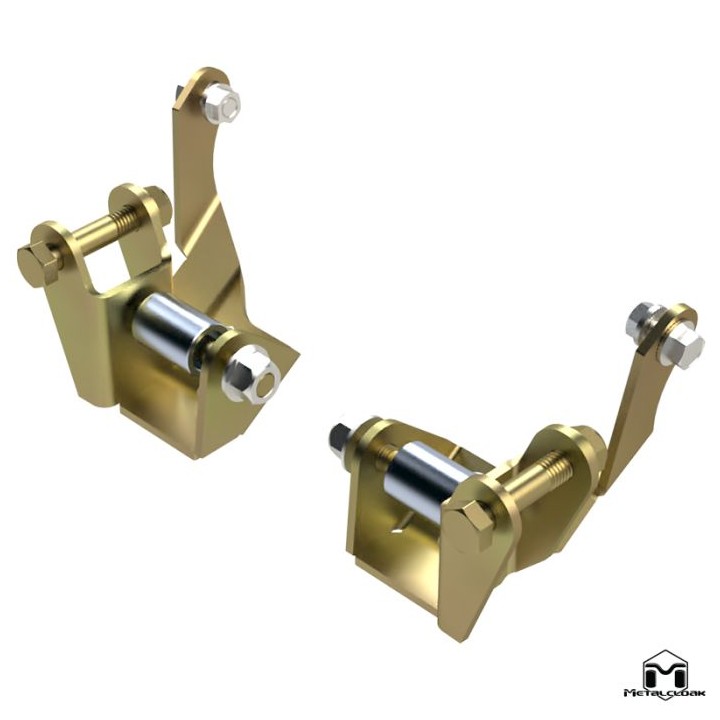 Outboard Shock Mount Spacer, Relocation Kit, JL/JT Lower Fron