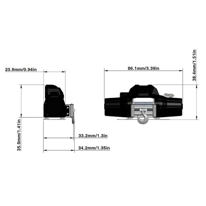 1/8 Warn Zeon 10 Winch
