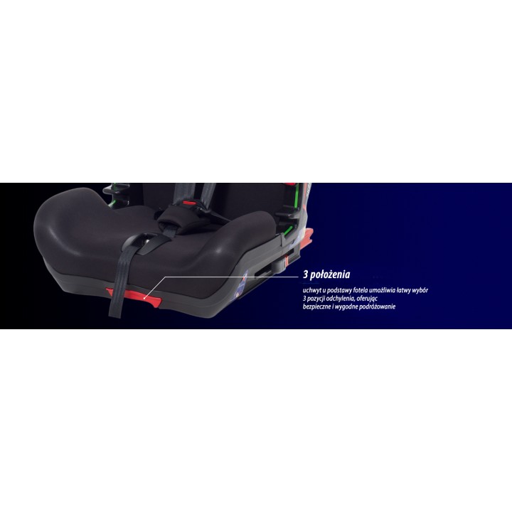 FOTELIK SPARCO SK800I CZARNY 9-36KG 9m-12lat