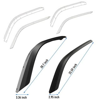 MAIKER FRONT & REAR FENDER FLARES COMPATIBLE WITH 2018-2021 JL & JLU UNLIMITED 4XE 2/4 DOORS, OFF-ROAD WHEEL FLARES LINER 4 PCS(