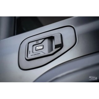 ALUMINUM TANK COVER FOR JEEP GLADIATOR JT BLACK GAS COVER
