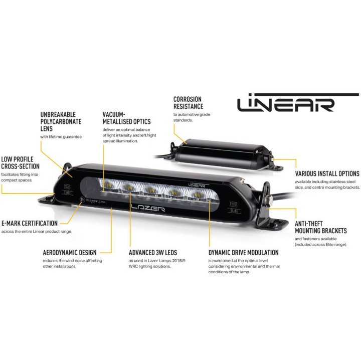 Kit of two LAZER Linear 6 - Isuzu D-Max (2021 - 2022)
