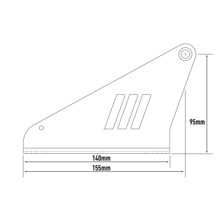 Light mounting kit LAZER roof (vehicles without roof rails)