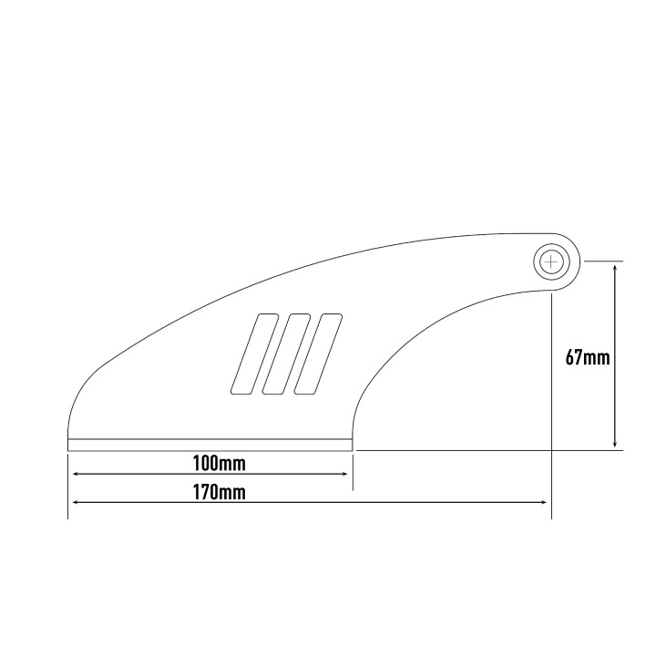 Light mounting kit LAZER roof (vehicles without roof rails)