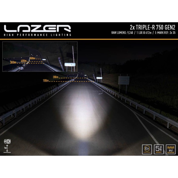 Kit of two LAZER TRIPLE-R 750 (Gen2) - Renault Trafic (2019