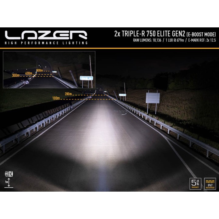 Kit of two LAZER TRIPLE-R 750 Elite (Gen2) - RAM 1500 (2013